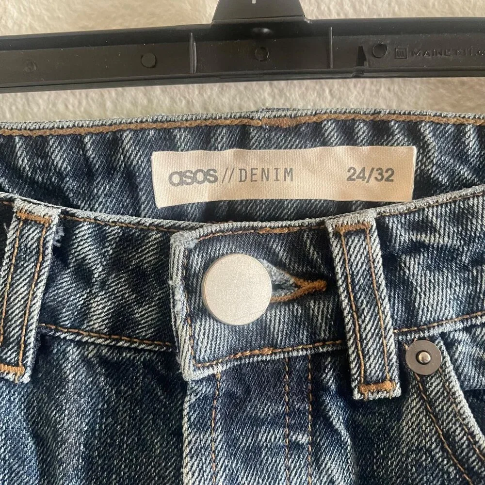 ASOS Denim Jeans Women's Size 24x32 Mid Rise Skinny - Picture 3 of 4